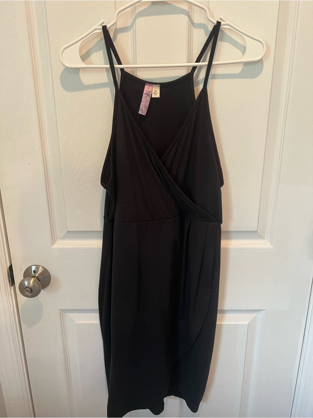 Alya Black Mini Dress with Spaghetti Straps